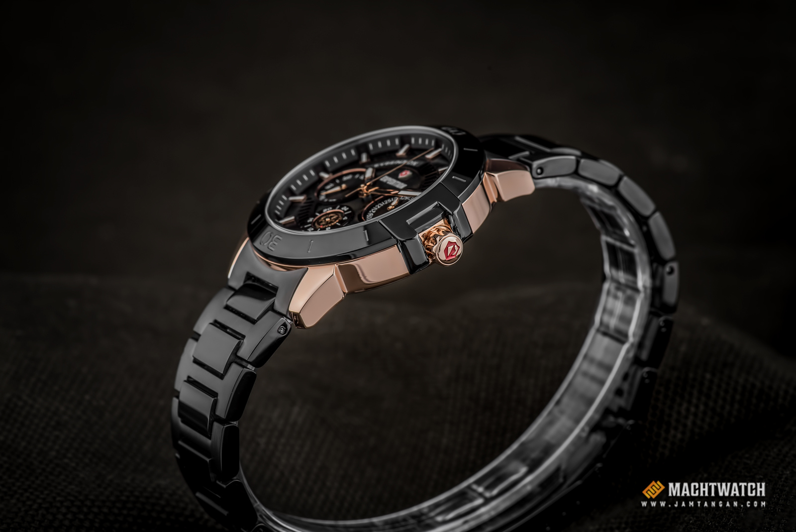 Expedition E 6758 BF BBRBA Ladies Black Dial Black Stainless Steel Strap Machtwatch